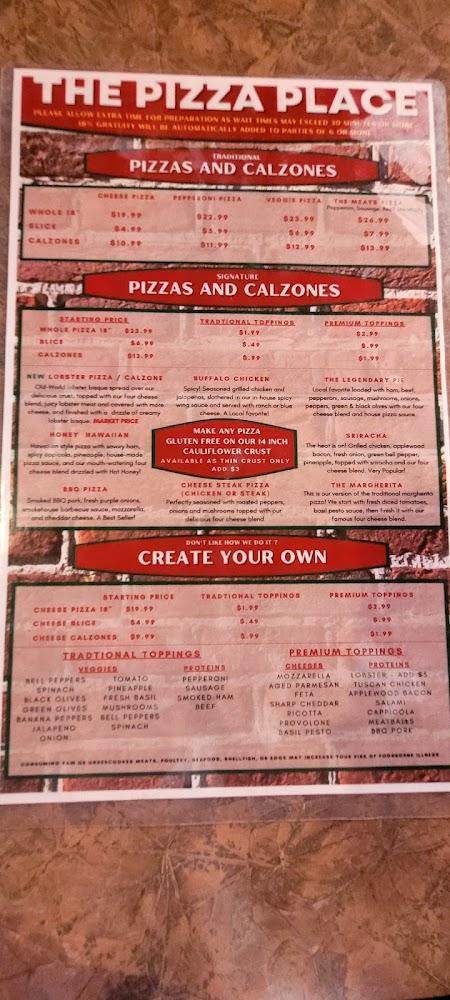 The Pizza Place Menu image 3