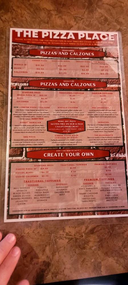 The Pizza Place Menu image 4